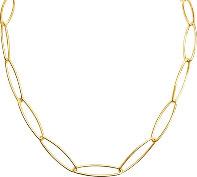 Link Paperclip Chain Gold  Bracelet